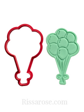Load image into Gallery viewer, balloons cookie cutter bundle balloon bouquets heart balloons round shape