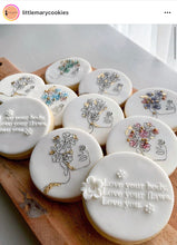 Load image into Gallery viewer, superfine stamp women face illustration cookie debosser raised stamp floral face