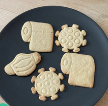 Load image into Gallery viewer, mask cookie cutter and stamp - covid, mask, and toilet paper