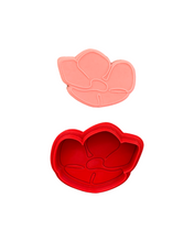 Load image into Gallery viewer, Flower bouquet set 2 - mother's day cookie cutter debossers leaf vase tag
