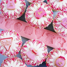 Load image into Gallery viewer, baby silicone mould -baby shower onesie bib nappy dress