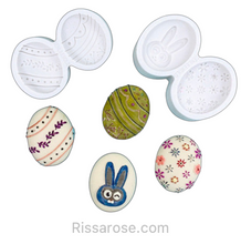 Load image into Gallery viewer, Easter Egg Silicone Mould Rabbit flower bunny