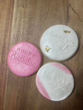 Load image into Gallery viewer, 21st birthday personalised name twenty one cookie fondant debosser raised stamp