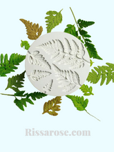 Load image into Gallery viewer, fern silicone cake mould floral fondant dinosaurs cake