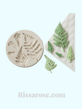 Load image into Gallery viewer, fern silicone cake mould floral fondant dinosaurs cake