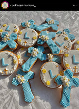 Load image into Gallery viewer, Will you be my Godmother Godfather Godparents Cookie Cutter Stamp Cross debosser