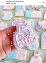 Load image into Gallery viewer, birthday anniversary number cookie cutter letter combined embosser debosser 1-10
