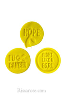 Load image into Gallery viewer, Breast cancer cutter and cancer ribbon Fu cancer Hope Breast cancer