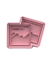 Load image into Gallery viewer, Travel Set Cookie Cutter Stamp stacked luggages globe passport boarding pass sunglasses