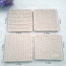 Load image into Gallery viewer, knitting texture silicone mould - cake decorating - fondant gum paste icing all 4