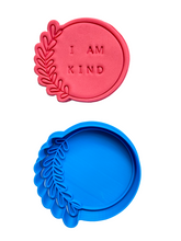 Load image into Gallery viewer, leaf frame cookie cutter and embosser - wreath frame - wedding, baby shower and birthday