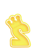 Load image into Gallery viewer, crown number cutter and embosser - prince/princess birthday cookie