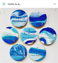 Load image into Gallery viewer, Holy Communion cross Cookie Stamp Fondant Embosser Christening cookie personalised stamp gift