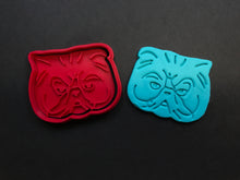Load image into Gallery viewer, dog cat faces cookie cutter and stamp