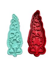 Load image into Gallery viewer, St. Patrick's Day Theme Cookie Cutter Stamp Clover Leaf Gnome