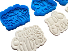 Load image into Gallery viewer, bridal cookie cutter and embosser - future mrs; i do crew; bride to be -hen's night - engagement - wedding