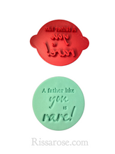 Load image into Gallery viewer, rare dad cookie stamps -steak you are rare happy father's day rare dad