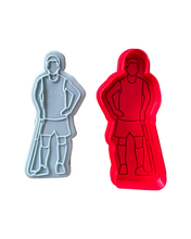 Load image into Gallery viewer, Hockey cookie cutter fondant boy girl player ice hockey