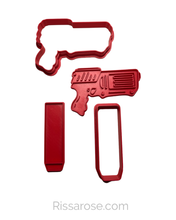 Load image into Gallery viewer, Toy Gun Cookie Cutter Stamp nerf style gun bullet shooting target