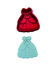 Load image into Gallery viewer, Princess Cookie Cutter Stamp Castle Dress