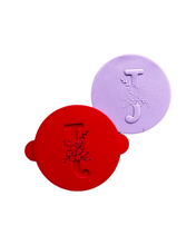 Load image into Gallery viewer, Floral alphabet cookie debossers mother's day letter