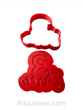 Load image into Gallery viewer, birthday anniversary number cookie cutter letter combined embosser debosser 1-10 3 / debosser