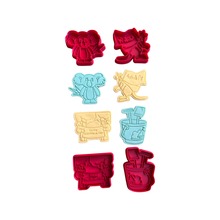 Load image into Gallery viewer, Happy Australia day theme cookie cutter stamp -kangaroo,koala, summer beach bucket
