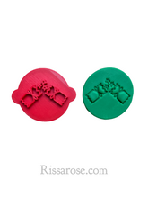 Load image into Gallery viewer, christams cookie stamp cake fondant embosser - bon bon merry christmas ya filthy animal bon bon