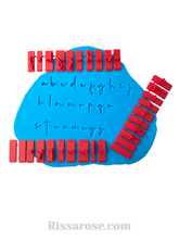 Load image into Gallery viewer, signature font alphabets set numbers symbols set with dual holder lower case alphabets (a-z)