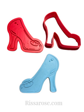 Load image into Gallery viewer, cinderella theme cookie cutter debosser tiara crown shoe pumpkin carriage raised pattern shoe