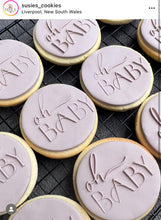 Load image into Gallery viewer, Oh Baby Cookie debosser raised Fondant baby Shower