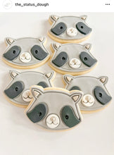 Load image into Gallery viewer, Woodland animal Cookie Cutter Stamp Deer Fox Raccoon Rabbit Safari Jungle
