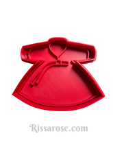 Load image into Gallery viewer, hanbok cookie cutter and stamp - traditional korean clothes chosŏn-ot without roses

