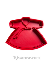 Load image into Gallery viewer, hanbok cookie cutter and stamp - traditional korean clothes chosŏn-ot without roses