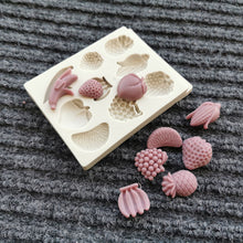 Load image into Gallery viewer, fruit silicone mould banana peach pineapple corn cake mould fondant sugar craft decor mould