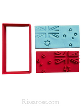 Load image into Gallery viewer, flags cookie cutter australia aboriginal tsi flag dough biscuit pastry aussienational symbol
