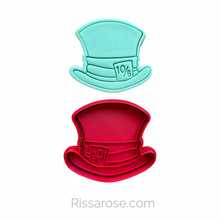 Load image into Gallery viewer, Alice in Wonderland Elements Cookie Cutter Stamp Key Cheshire Clock Mushroom Potion Teapot Hat Eat Me