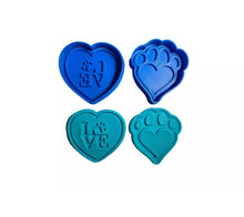 Load image into Gallery viewer, fur mama cookie stamp cake fondant embosser dog love paw