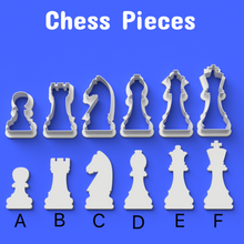 Load image into Gallery viewer, Complete Chess cutter silhouette Pawn King Queen Bishop Rook Knight