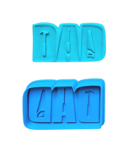 Load image into Gallery viewer, dad cookie cutter and debosser - father's day - finishing, bbq, family, and tradie handy dad