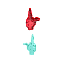 Load image into Gallery viewer, The Grinch Cookie Cutter Stamp Heart Sign Christmas Hohoho full body