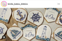 Load image into Gallery viewer, sailing elements cookie cutter stamp lighthouse boat helm anchor debosser