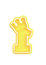 Load image into Gallery viewer, crown number cutter and embosser - prince/princess birthday cookie 1