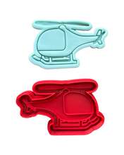 Load image into Gallery viewer, Police Elements Cookie Cutter Stamp Dog Policewoman Policeman Badge Car helicopter Walkie Talkie Flashlight Handcuff Hat