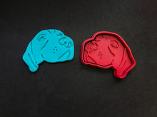 Load image into Gallery viewer, dog cat faces cookie cutter and stamp