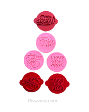 Load image into Gallery viewer, Mother's day cookie stamp happy mother's day I love you mum best mum ever