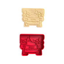Load image into Gallery viewer, Happy Australia day theme cookie cutter stamp -kangaroo,koala, summer beach bucket