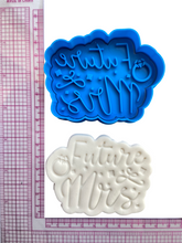 Load image into Gallery viewer, bridal cookie cutter and embosser - future mrs; i do crew; bride to be -hen's night - engagement - wedding future mrs