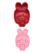 Load image into Gallery viewer, Easter Bunny pyo Cookie Cutter Stamp Bunny Girl Bunny Boy Chick Sheep Easter Eggs basket