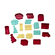 Load image into Gallery viewer, Post office Cookie Cutter Stamp folding trolley news paper Aus post Post fan Packing box